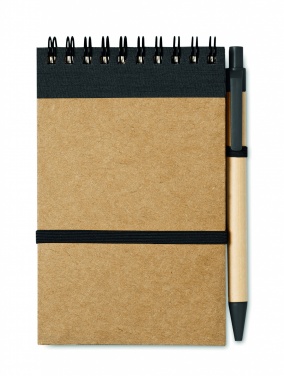 Logo trade promotional product photo of: A6 recycled notepad with pen
