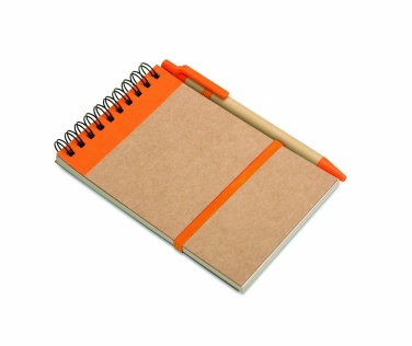 Logotrade business gifts photo of: A6 recycled notepad with pen