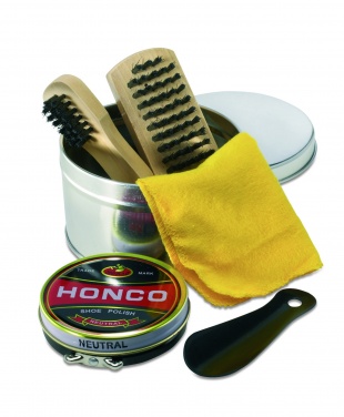 Logo trade business gifts image of: Shoe polish kit