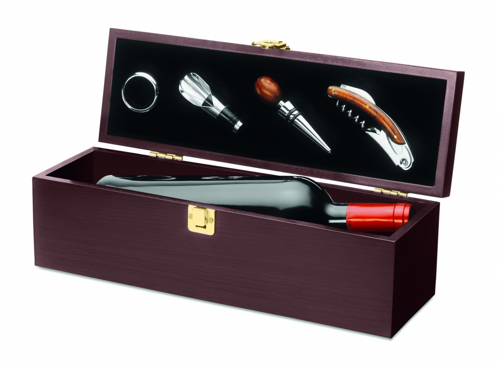 Logo trade corporate gift photo of: Wine set in wine box