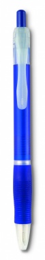 Logo trade promotional products image of: Ball pen with rubber grip