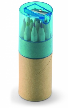 Logo trade promotional merchandise photo of: 12 coloured pencils