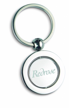 Logo trade promotional giveaways picture of: Globe metal key ring  WORLD