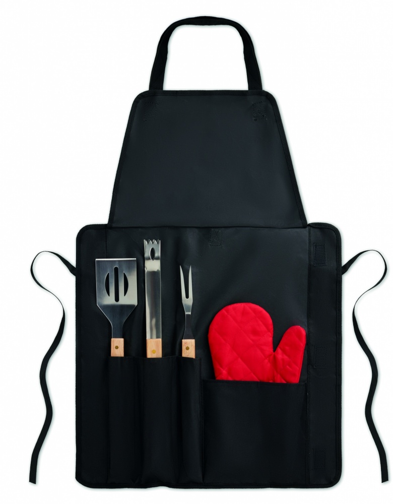 Logo trade promotional merchandise photo of: BBQ apron with BBQ tools