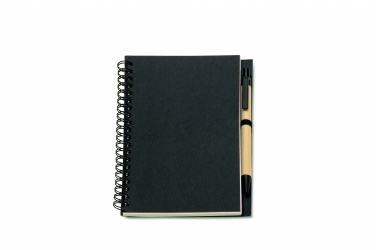Logotrade promotional item picture of: B6 Recycled notebook with pen