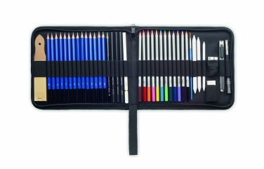 Logotrade advertising product picture of: 40 piece art set in case