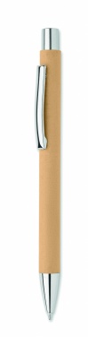 Logo trade advertising products picture of: Recycled paper push ball pen