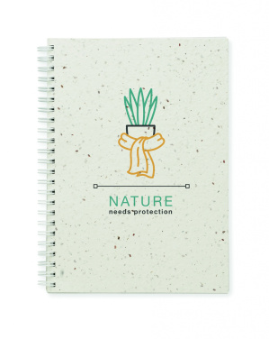 Logotrade corporate gift image of: A5 seed paper cover notebook
