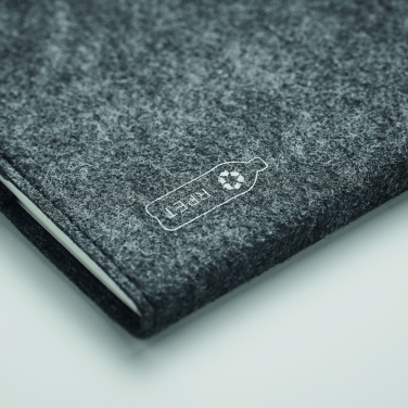 Logo trade corporate gifts picture of: A5 notebook RPET felt