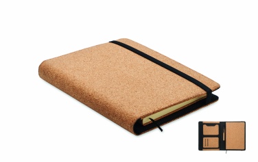 Logo trade promotional gifts image of: A5 portfolio in cork