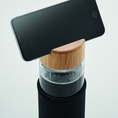 Logo trade promotional item photo of: Glass bottle bamboo lid 600ml