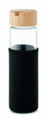 Logotrade promotional merchandise image of: Glass bottle bamboo lid 600ml