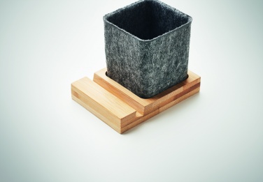Logotrade promotional gifts photo of: RPET felt pen pot phone stand