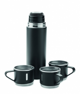 Logo trade advertising product photo of: Double wall bottle and cup set