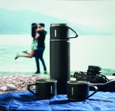 Logo trade promotional merchandise photo of: Double wall bottle and cup set