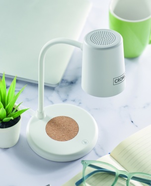 Logotrade promotional product picture of: Wireless charger, lamp speaker