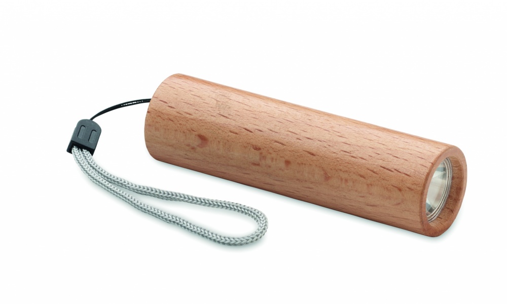 Logotrade corporate gifts photo of: Beech wood rechargeable torch