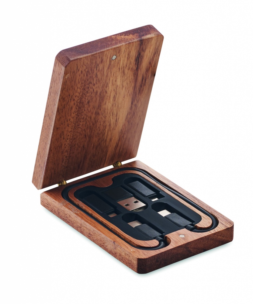 Logo trade promotional giveaways picture of: 3 in 1 cable set