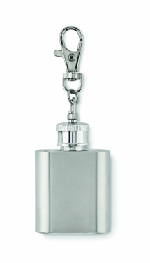 Logo trade promotional merchandise photo of: Hipflask key ring Joensuu