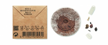 Logo trade promotional giveaways image of: Mix flowerseeds disc