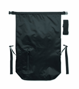 Logo trade promotional giveaways image of: RPET waterproof rolltop bag