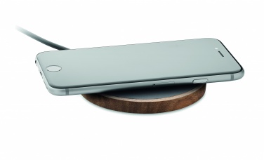 Logotrade advertising products photo of: Wireless charger in acacia 15W