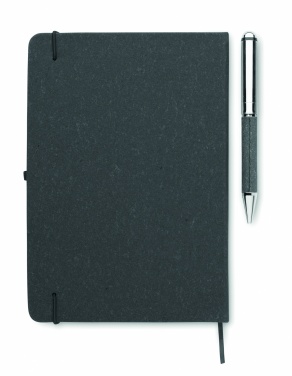 Logotrade corporate gifts photo of: Recycled leather notebook set