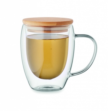 Logo trade advertising products image of: Double wall borosilicate mug