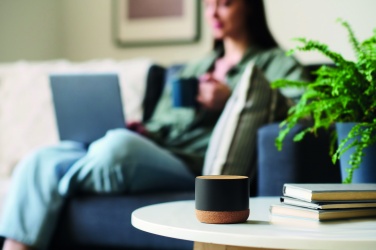 Logotrade promotional products photo of: Cork and aluminium speaker