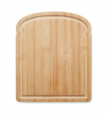 Logo trade corporate gifts image of: Bamboo bread cutting board