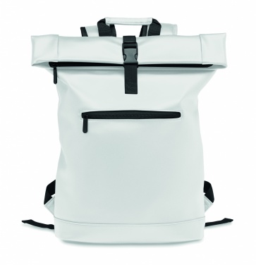 Logo trade corporate gifts picture of: Laptop PU Rolltop backpack