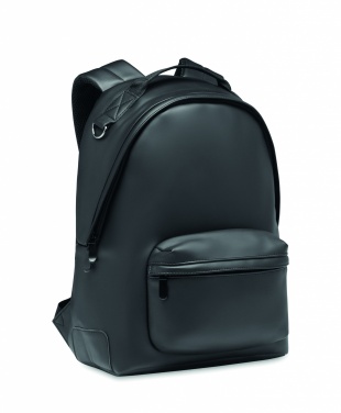 Logo trade promotional giveaway photo of: Laptop 15" soft PU backpack