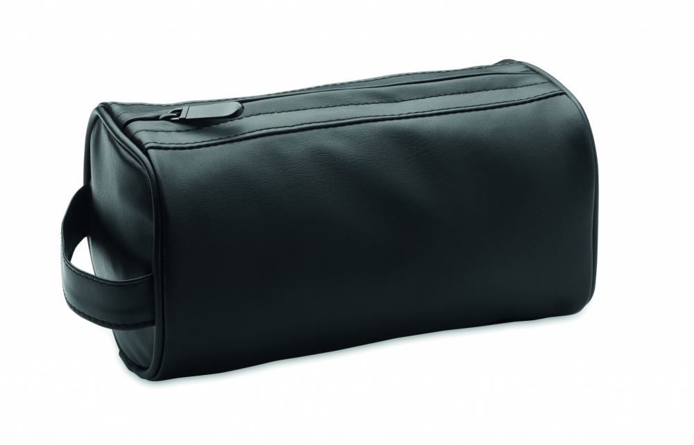 Logotrade promotional giveaway image of: Soft PU cosmetic bag and zipper