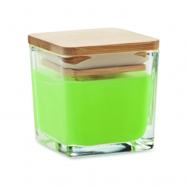 Logo trade corporate gift photo of: Squared fragranced candle 50gr