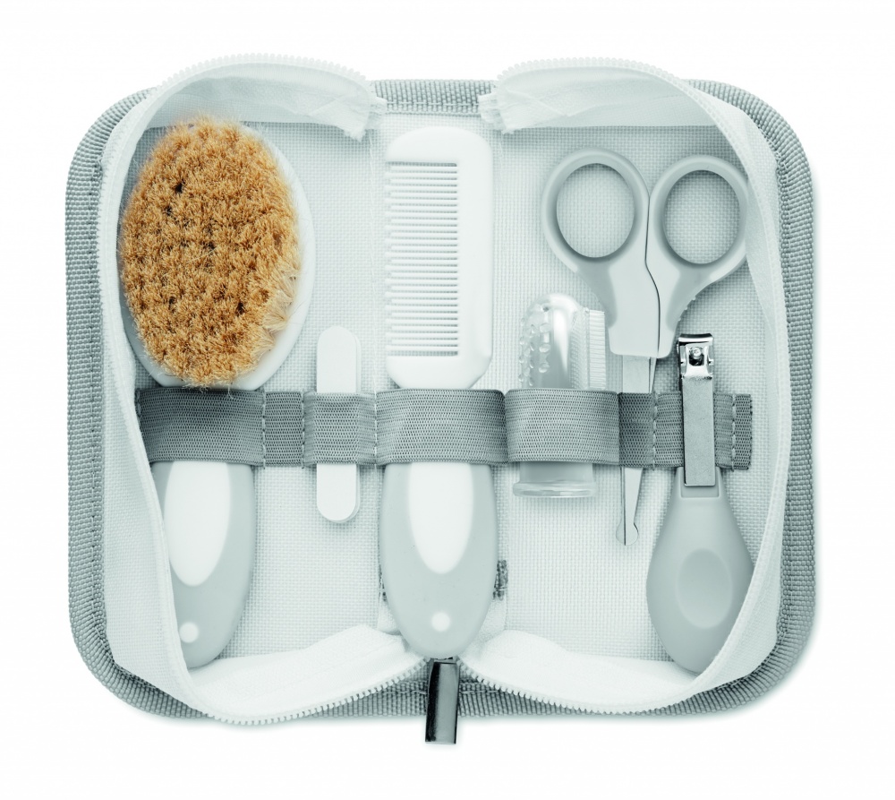 Logo trade promotional gifts image of: 6 piece baby grooming set