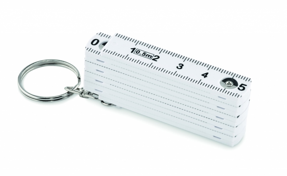 Logo trade corporate gift photo of: Carpenters ruler key ring 50cm Kotka