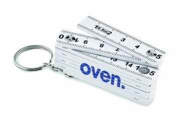 Logo trade promotional products picture of: Carpenters ruler key ring 50cm Kotka