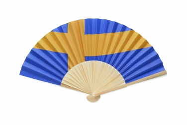 Logo trade promotional giveaways image of: Manual fan flag design