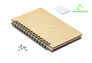 Logotrade promotional item picture of: A5 Birch tree GROWBOOK™