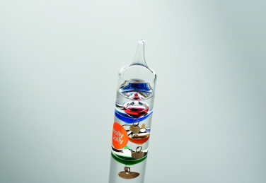 Logo trade promotional gifts image of: Galileo thermometer glass 28cm