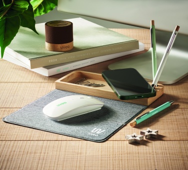 Logotrade promotional giveaways photo of: Wireless charger in bamboo 15W