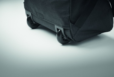 Logo trade promotional products picture of: A portable backpack trolley with wheels, made of 600D RPET polyester