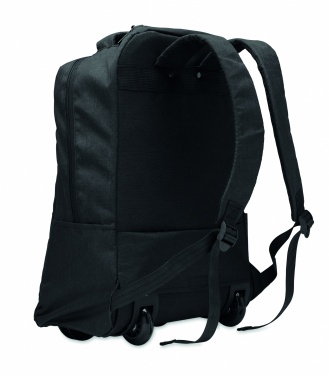 Logotrade promotional products photo of: A portable backpack trolley with wheels, made of 600D RPET polyester