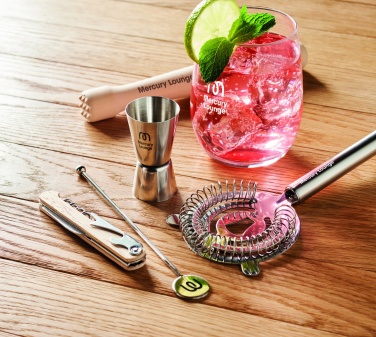 Logo trade promotional merchandise image of: 5 piece cocktail kit in pouch.