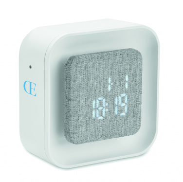 Logo trade promotional items picture of: Recycled ABS/RPET alarm clock Stuttgart