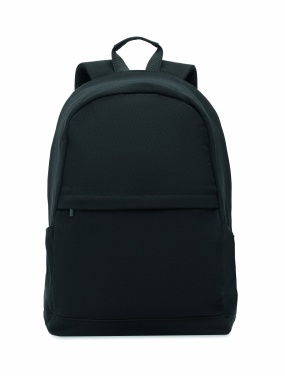 Logotrade promotional giveaway picture of: A 15-inch laptop backpack made of recycled pre-consumer cotton and recycled polyester with customizable printing.