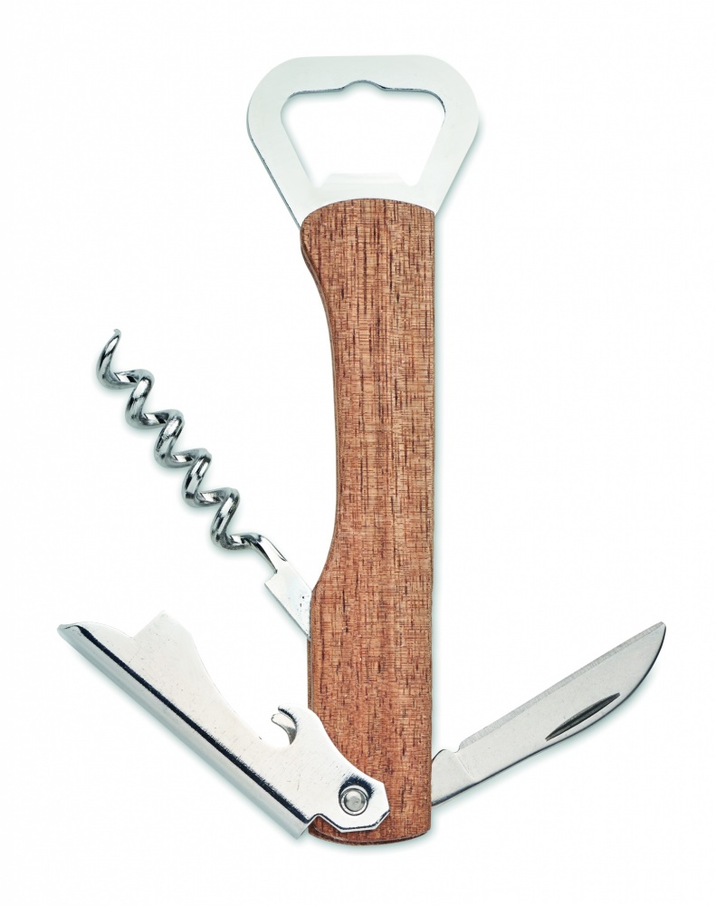 Logotrade promotional gifts photo of: 3 in 1 bamboo bottle opener WOOL