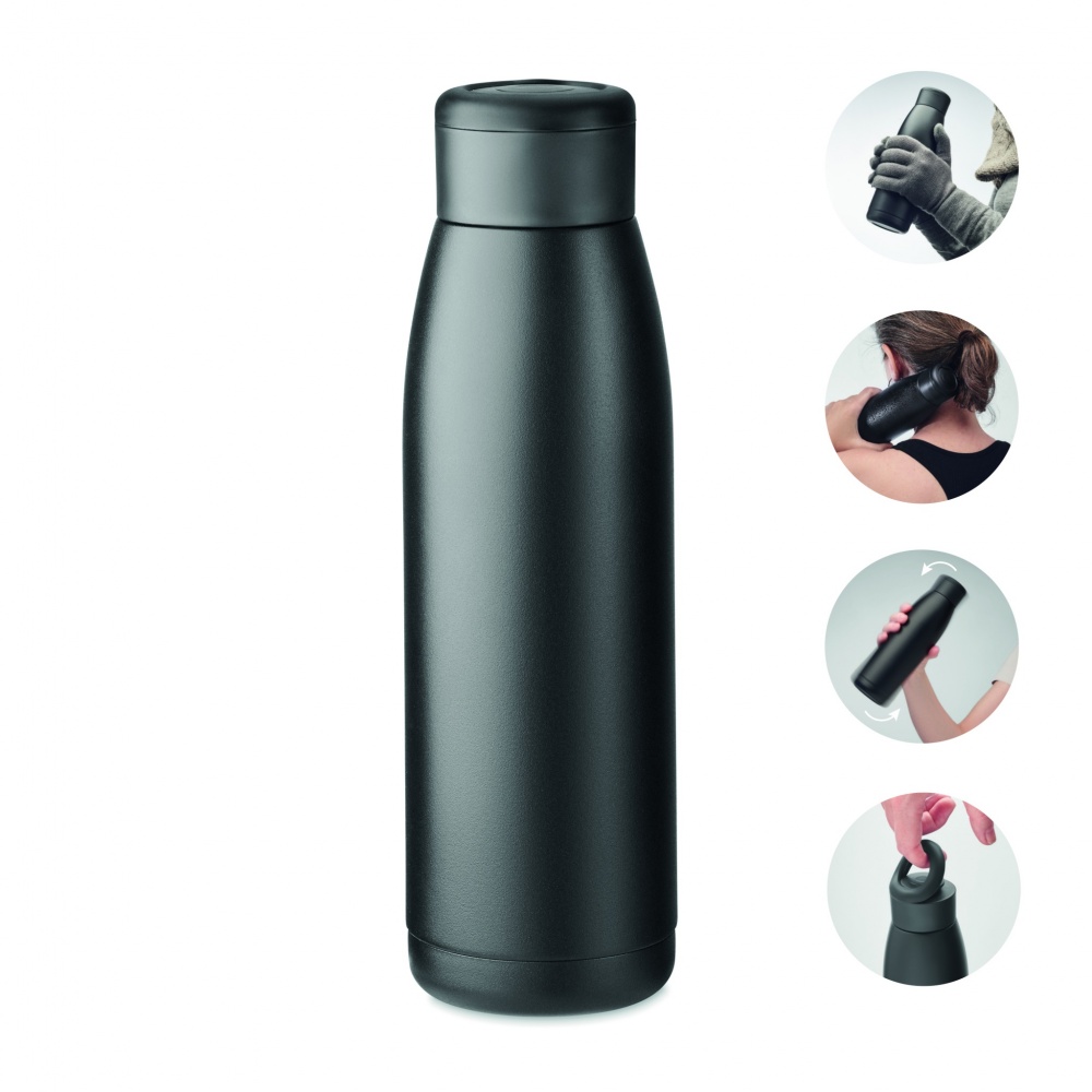 Logo trade promotional giveaway photo of: Heat-cool double wall bottle