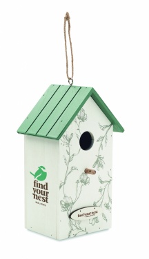 Logo trade promotional merchandise photo of: Bird house in plywood