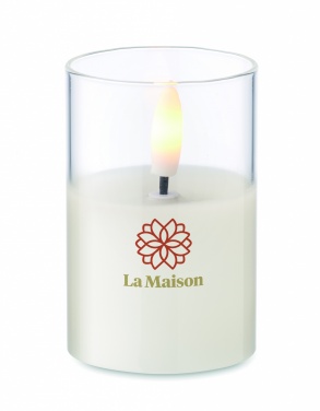 Logotrade advertising products photo of: LED wax candle in glass holder